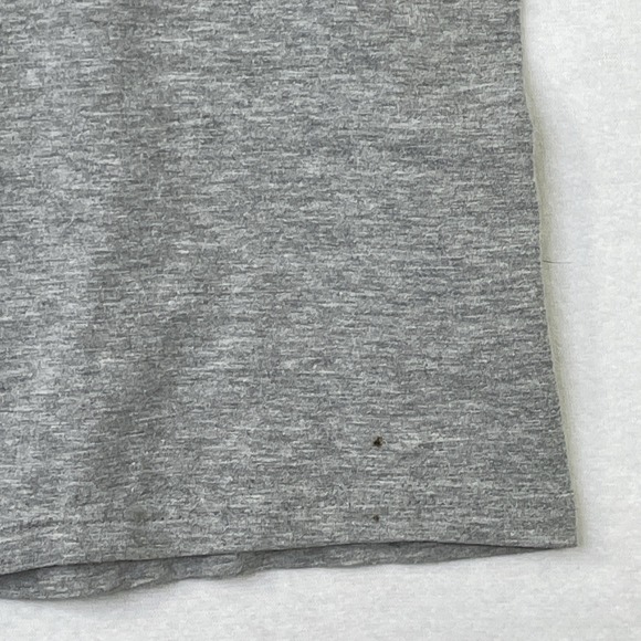 Adidas Amplifier Men's M Heathered Gray Maroon/Olive Green Logo T-Shirt - Picture 10 of 10